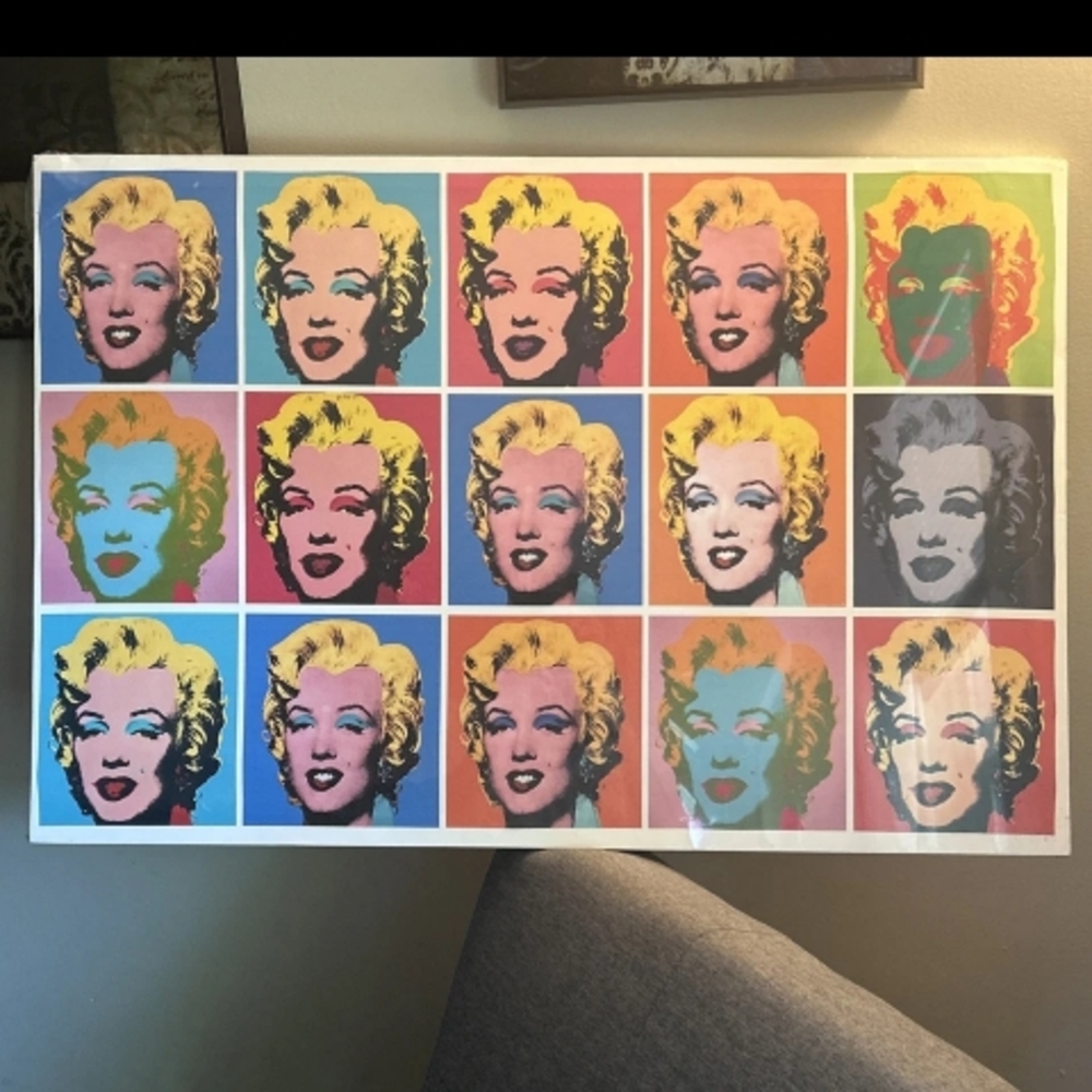 Andy Warhol "Marilyn 1962" Marilyn Monroe Portrait Canvas Portrait Print